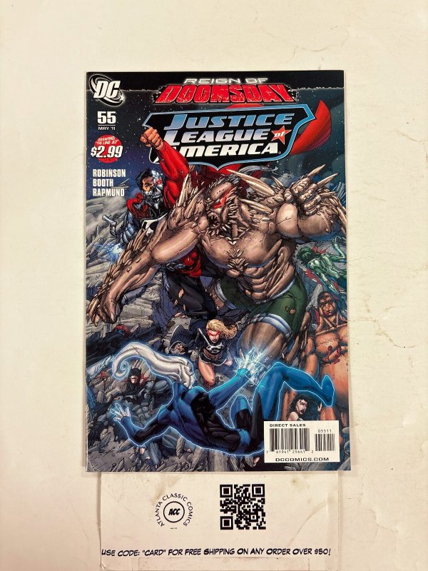 Justice League of America #55 (DC Comics), raw comic book in NM condition — front cover