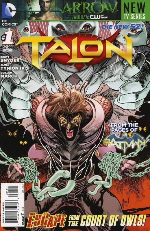 Talon #1 (DC Comics), raw comic book in NM condition — front cover