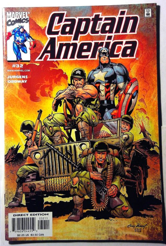Captain America 3rd Series #32 (Marvel Comics, 2000), raw, ungraded comic book — front cover