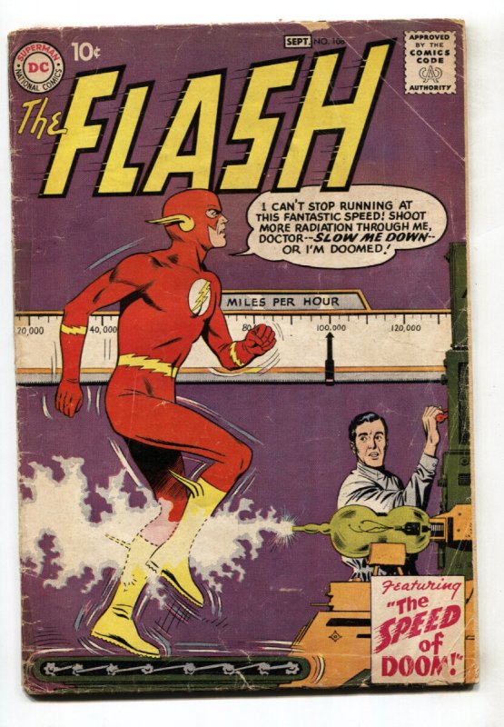 Flash #108 (DC Comics, 1959), raw, ungraded comic book — front cover
