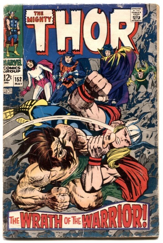Thor #152 - 1968 - Marvel - G/VG - Comic Book (Marvel Comics, 1968), raw comic book in VG condition — front cover