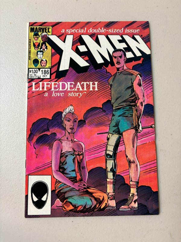 Uncanny X-Men #186 (Marvel Comics), raw comic book in NM- condition — front cover