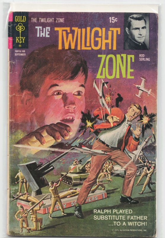 Twilight Zone #39 (Gold Key, 1971), raw, ungraded comic book — front cover