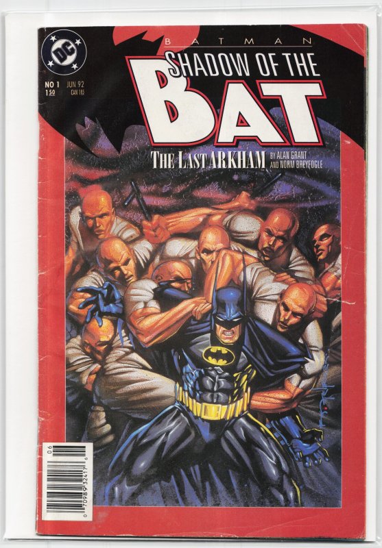 Batman: Shadow of the Bat #1 (DC Comics, 1992), raw, ungraded comic book — front cover