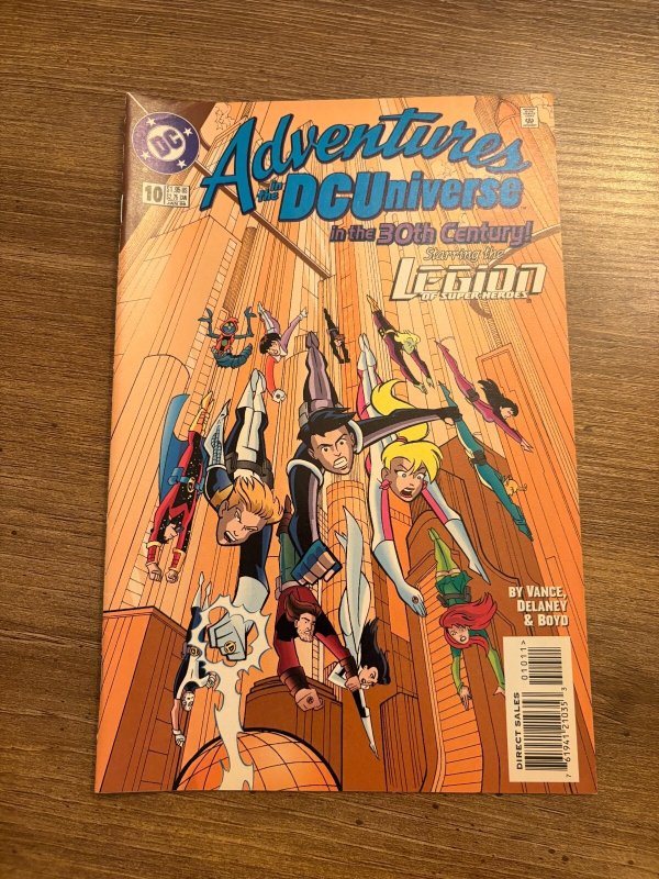 Adventures in the DC Universe #10 (DC Comics), raw comic book in NM condition — front cover