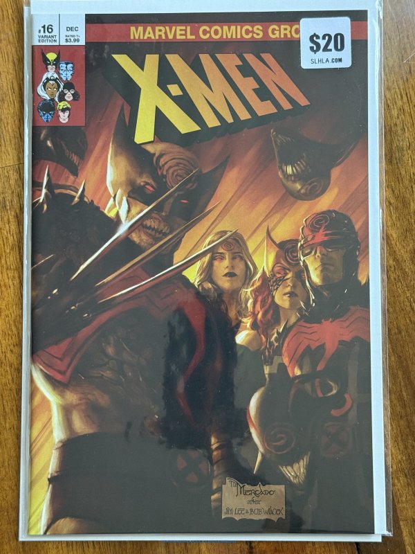 X-Men #16 (Marvel Comics, 2020), raw comic book in NM+ 9.6 condition — front cover
