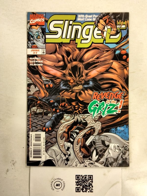 Slingers #7 (Marvel Comics), raw comic book in NM condition — front cover