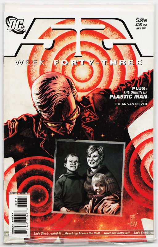 52 #43 (DC Comics, 2007), raw, ungraded comic book — front cover