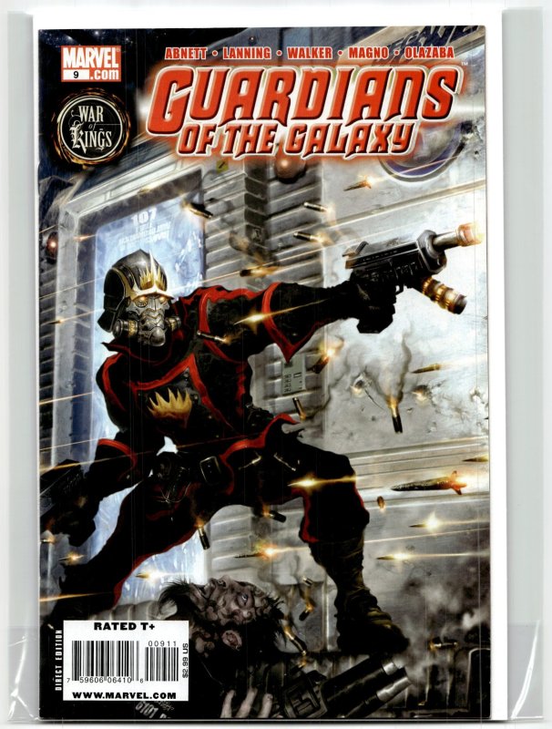 Guardians of the Galaxy #9 (Marvel Comics, 2009), raw, ungraded comic book — front cover