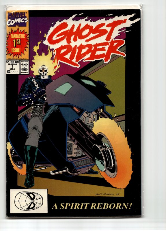 Ghost Rider #1 (Marvel Comics, 1990), raw, ungraded comic book — front cover