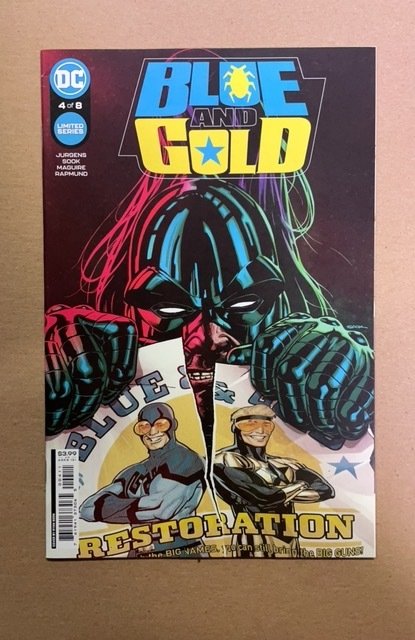 Blue & Gold #4, raw, ungraded comic book — front cover