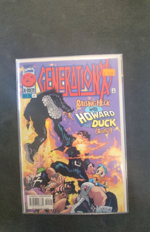 Generation X #21 (Marvel Comics, 1996), raw, ungraded comic book — front cover