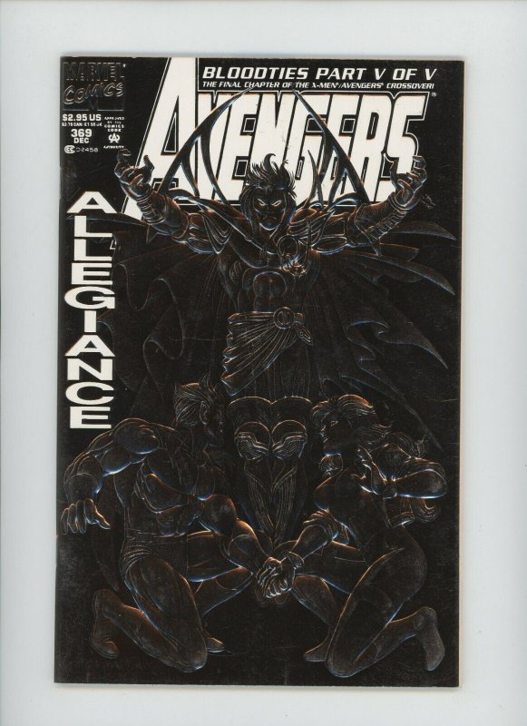 Avengers #369 (Marvel Comics, 1993), raw comic book in 9.2 condition — front cover