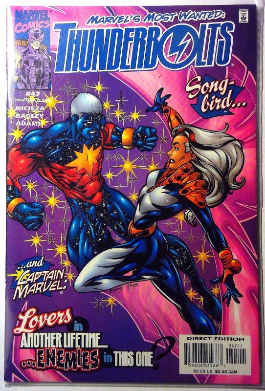 Thunderbolts #47 (Marvel Comics, 2001), raw, ungraded comic book — front cover