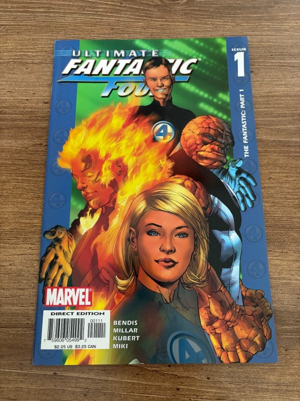 Ultimate Fantastic Four #1 (Marvel Comics), raw comic book in NM condition — front cover