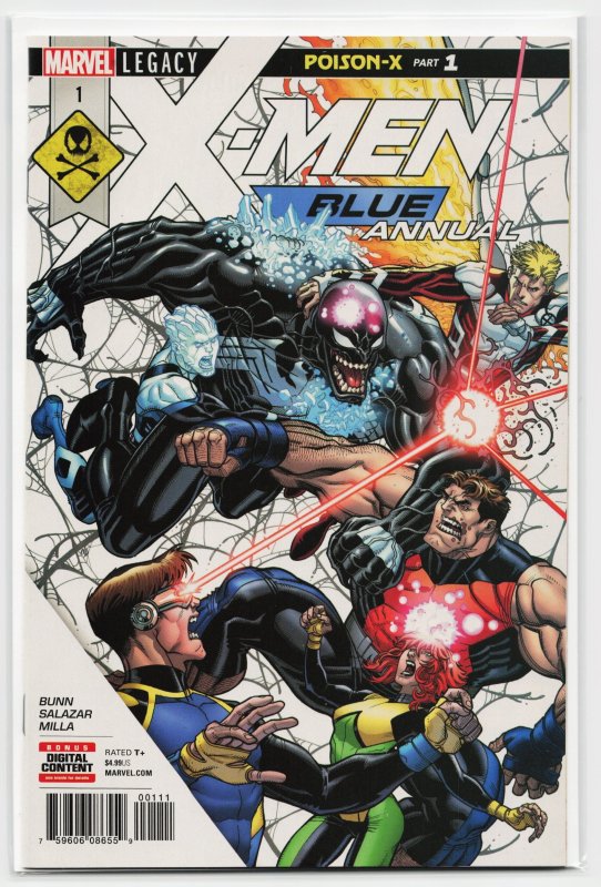 X-Men Blue Annual (2018) X-Men (2018), raw, ungraded comic book — front cover