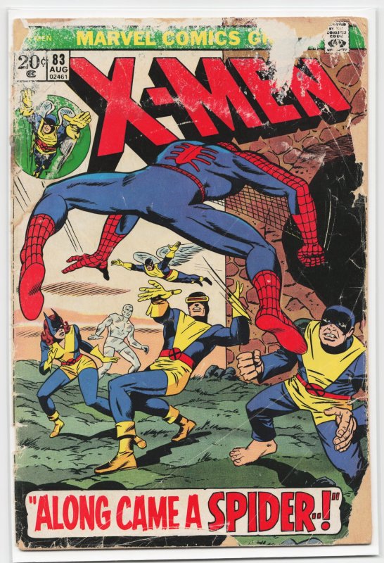 The X-Men #83 (Marvel Comics, 1973), raw, ungraded comic book — front cover