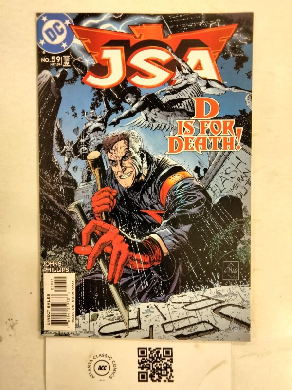 JSA #59 (DC Comics), raw comic book in NM condition — front cover