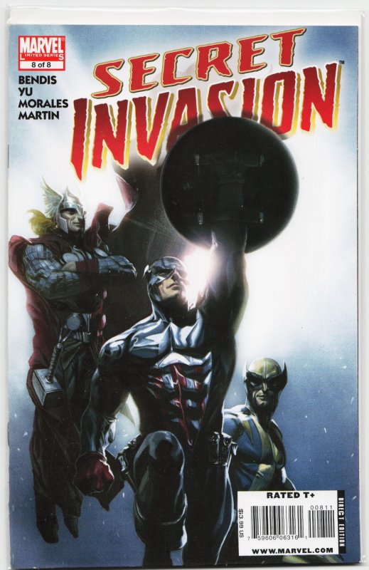 Secret Invasion #8 (Marvel Comics, 2009), raw, ungraded comic book — front cover