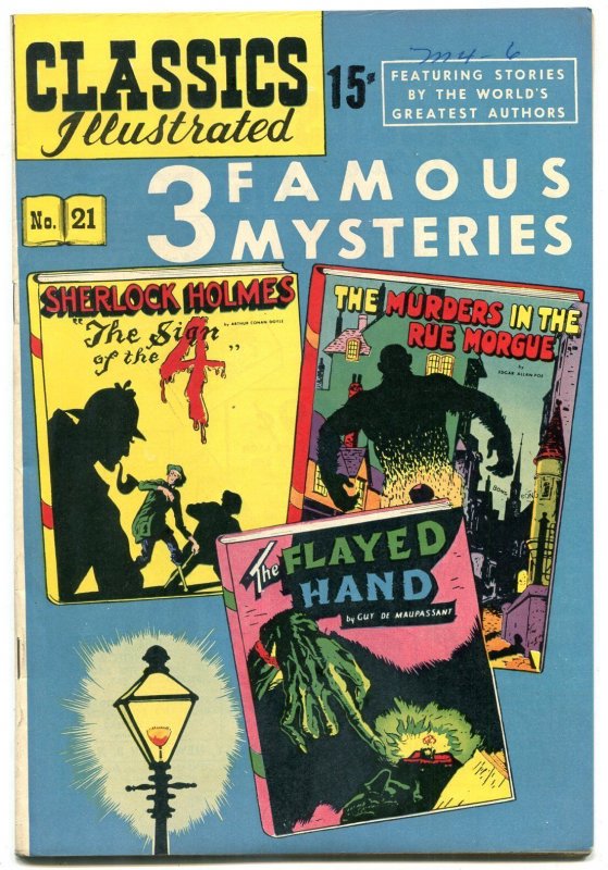 Classics Illustrated #21 (Gilberton), raw comic book in VF/NM condition — front cover