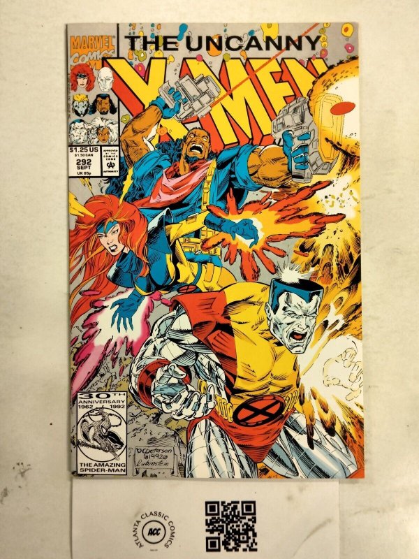 The Uncanny X-Men #292 (Marvel Comics, 1992), raw comic book in NM condition — front cover