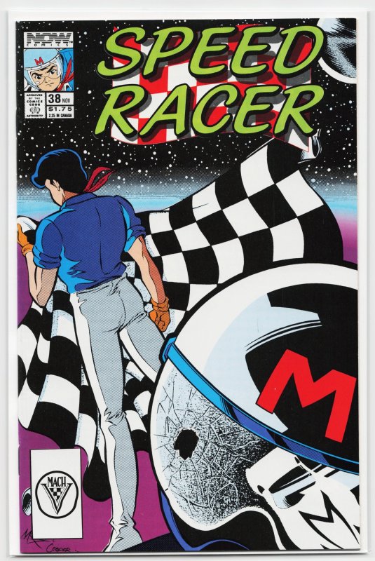 Speed Racer #38 (Now Comics), raw, ungraded comic book — front cover