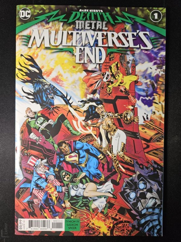 Dark Nights: Death Metal - Multiverse's End #1 (DC Comics, 2020), raw comic book in VF/NM condition — front cover