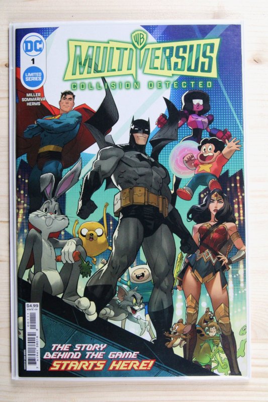 Multiversus: Collision Detected #1 (DC Comics, 2024), raw comic book in NM+ 9.6 condition — front cover