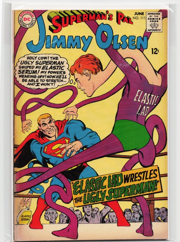Superman's Pal, Jimmy Olsen #111 (DC Comics, 1968), raw, ungraded comic book — front cover