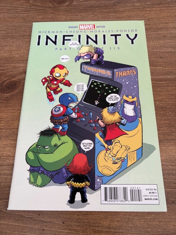 Infinity #1 (Marvel Comics), raw comic book in NM condition — front cover