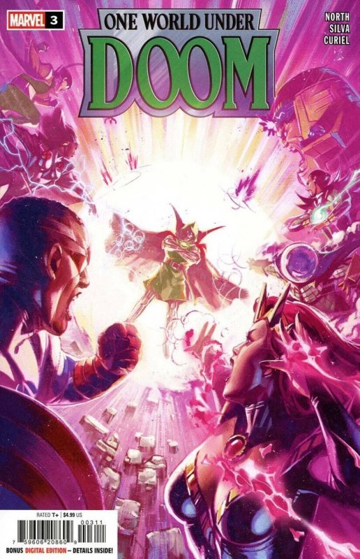 One World Under Doom #3 (2025), raw comic book in NM condition — front cover