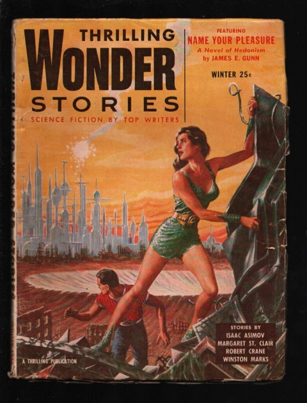 Thrilling Wonder Stories Vol. 44 #3 (1955), raw, ungraded comic book — front cover