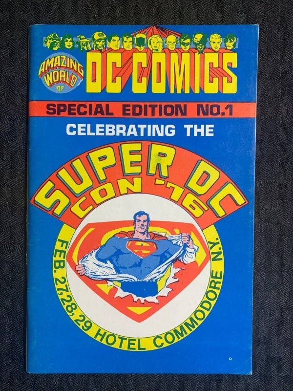 1976 Amazing World OF DC Comics Special Ed #1 (DC Comics, 1976), raw comic book in FN+ 6.5 condition — front cover