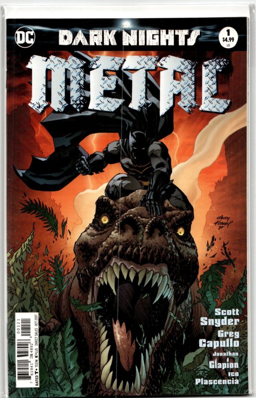 Dark Nights: Metal #1 (DC Comics, 2017), raw, ungraded comic book — front cover