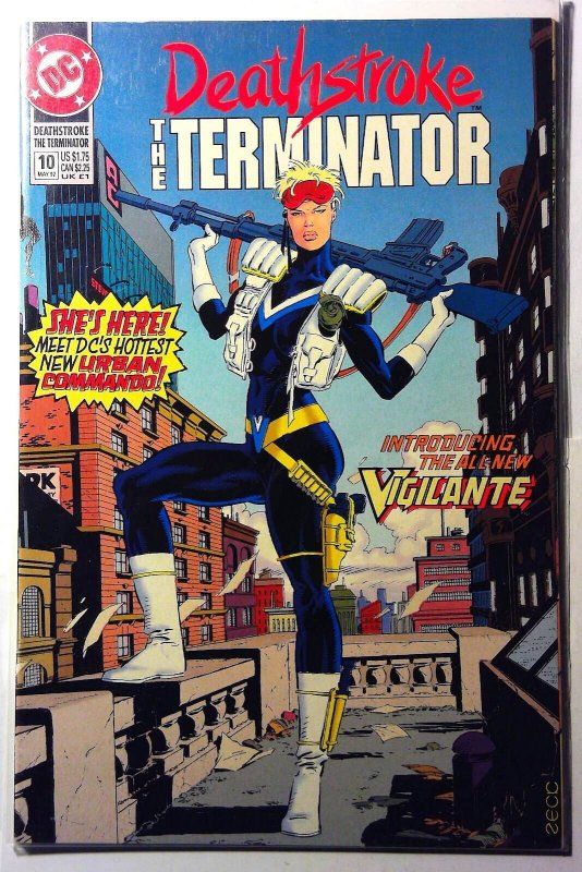 Deathstroke the Terminator #10 (DC Comics, 1992), raw, ungraded comic book — front cover