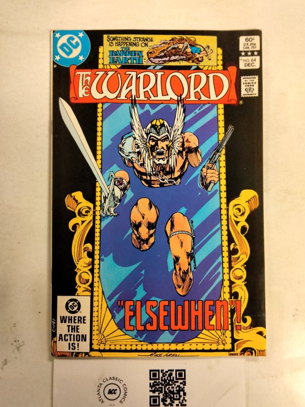 The Warlord #64 (DC Comics, 1982), raw comic book in NM condition — front cover
