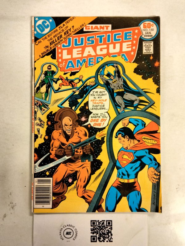 Justice League of America #150 (DC Comics), raw comic book in VF condition — front cover