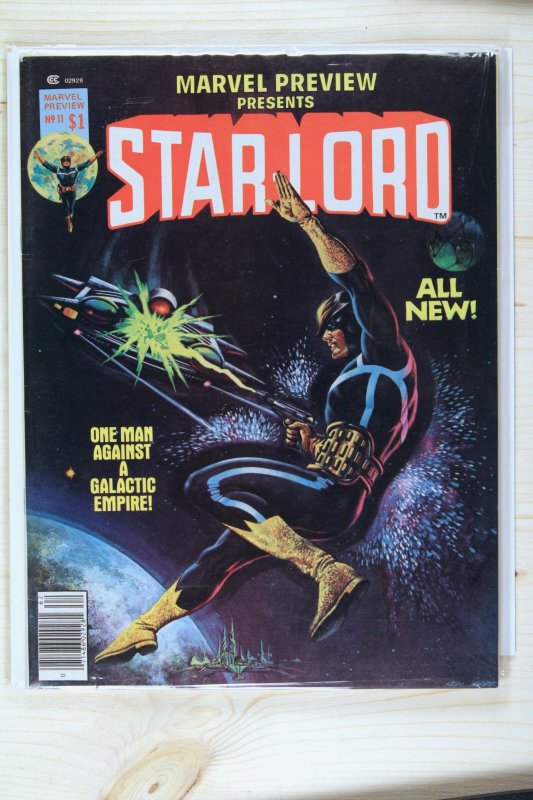 Marvel Preview Presents Star-Lord #11 (Marvel Comics, 1977), raw comic book in NM- 9.2 condition — front cover