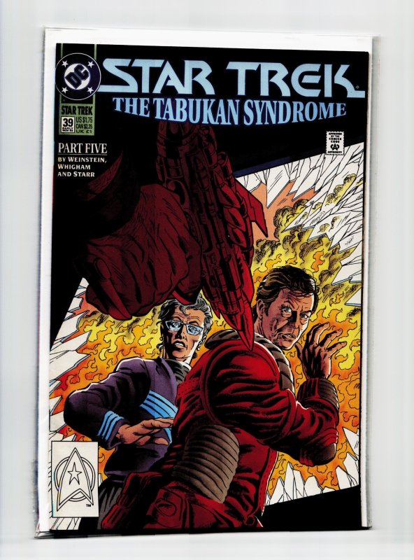 Star Trek #39 (1992), raw, ungraded comic book — front cover