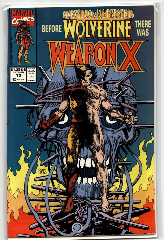 Presents #72 (Marvel Comics, 1991), raw, ungraded comic book — front cover