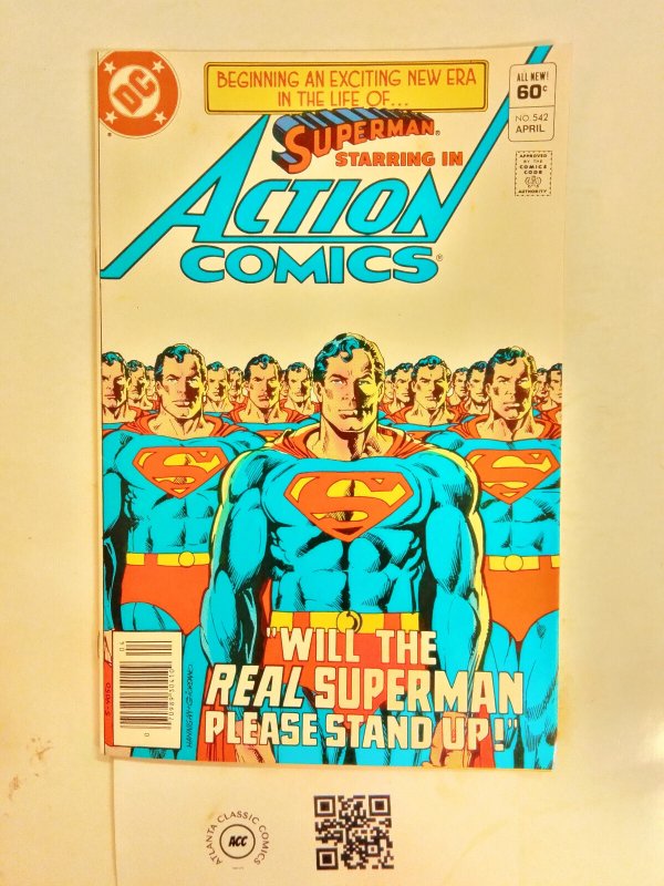 Action Comics #542 (DC Comics), raw comic book in FN condition — front cover