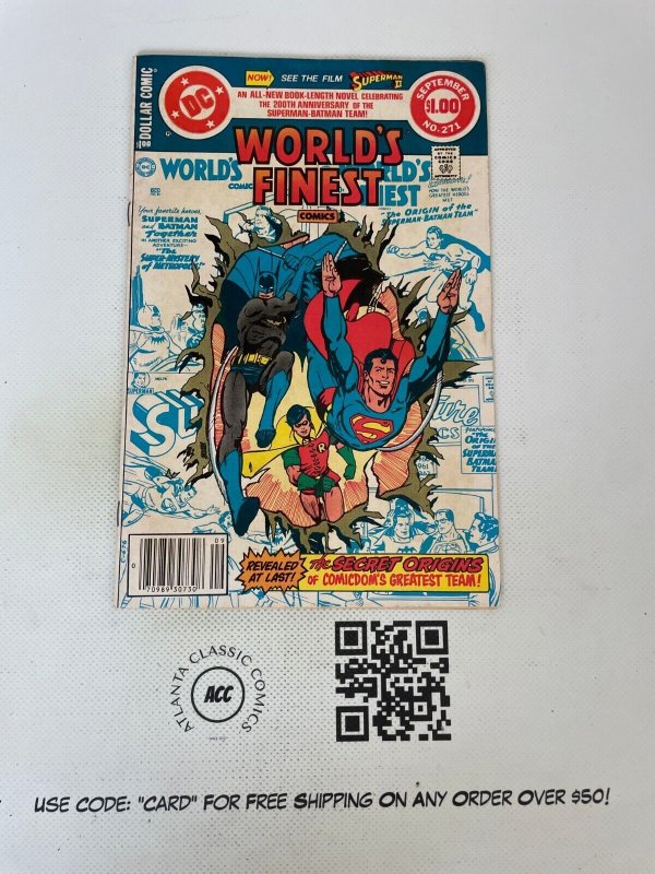 World's Finest Comics #271 (DC Comics), raw comic book in VF condition — front cover