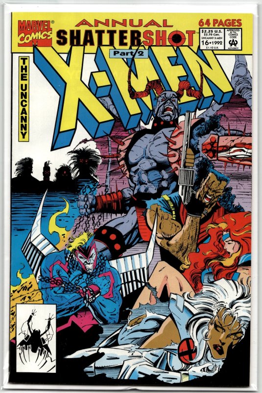 The Uncanny X-Men Annual #16 (Marvel Comics, 1992), raw, ungraded comic book — front cover