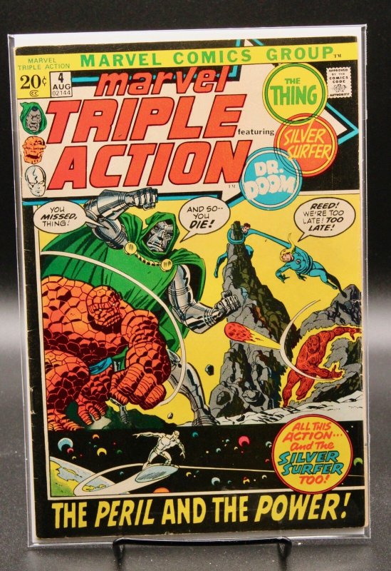 Triple Action #4 (Marvel Comics, 1972), raw comic book in VG/FN 5.0 condition — front cover