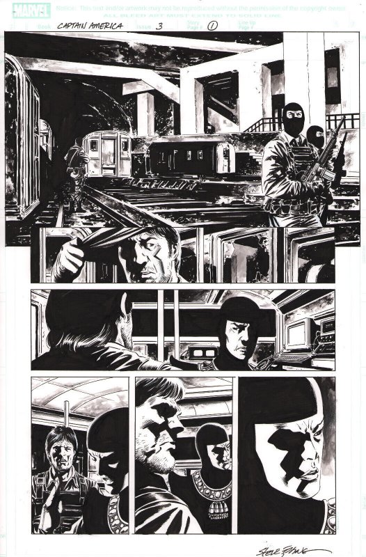 Captain America #3 (Marvel Comics, 2005), raw, ungraded comic book — front cover