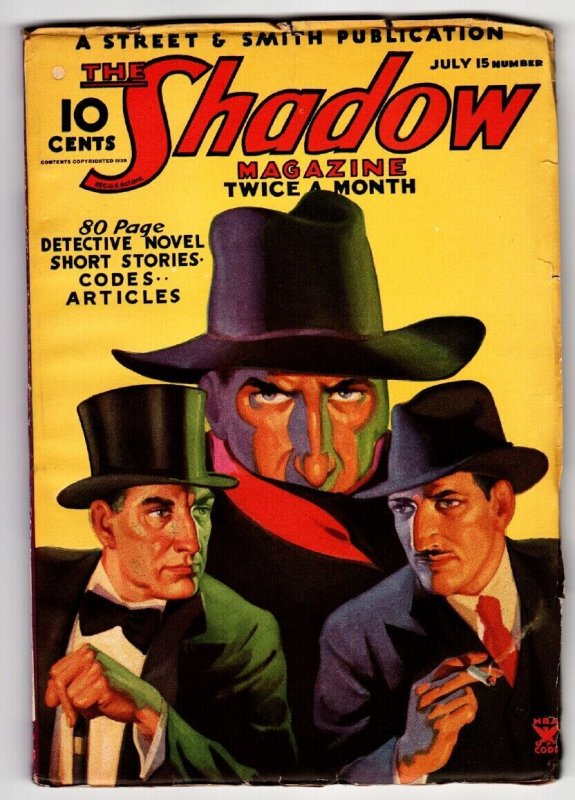 Pulp: Shadow 1935 July 15 -High Grade- Street AND Smith-Rare Pulp FN+ (Street & Smith, 1935), raw comic book in FN+ condition — front cover