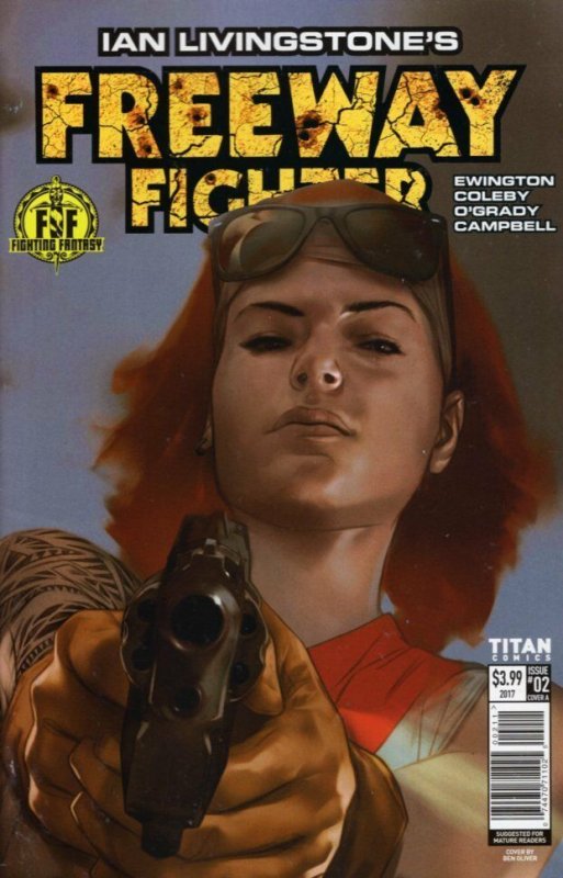 Ian Livingstone Freeway Fighter #2 (Titan Comics, 2017), raw, ungraded comic book — front cover