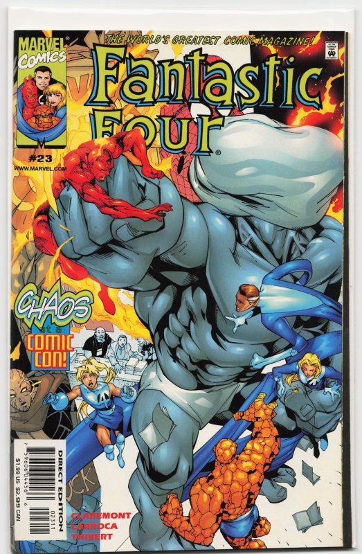 Fantastic Four #23 (Marvel Comics, 1999), raw, ungraded comic book — front cover