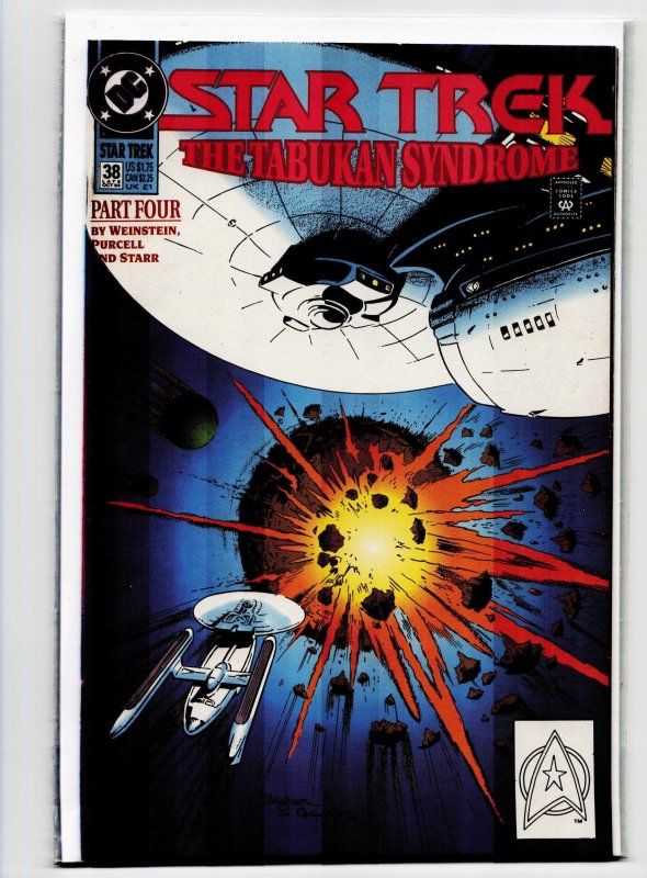 Star Trek #38 (1992), raw, ungraded comic book — front cover