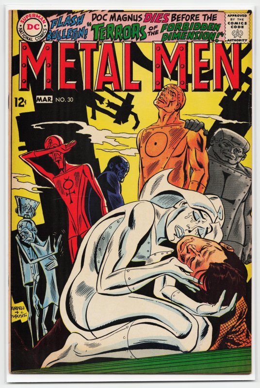 Metal Men #30 (DC Comics, 1968), raw, ungraded comic book — front cover